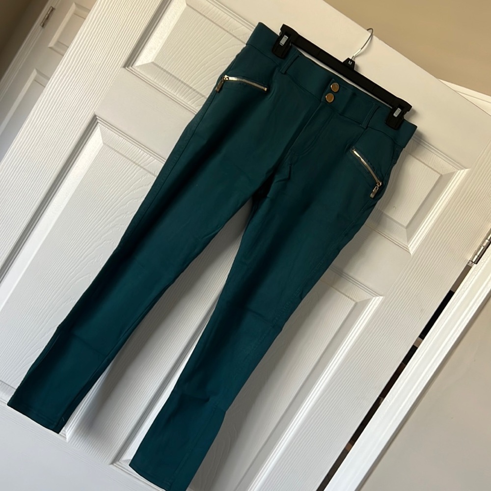 Indero Turquoise Capris Pants